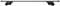 Summit SUP-930 Premium Railing Roof Bar for Cars with Raised Running Rails, Aluminium, Set of 2, Silver