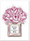 Bild, Poster, Kunstdruck, Deko, Parfum, Rosen, Spruch, Geschenkidee, Spruch, Coco, Life handgezeichnet Regel Nr. 1 Sei niemals Nr. 2, ungerahmt
