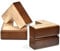 AORYVIC Wooden Bed Riser 2 inch Sofa Feet for Furniture L Shaped Couch Feet Dresser Leg Set of 4, Brown (LEGS01)