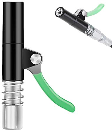 FONDUO G Coupler für Fettpresse Panzerschlauch für Fettpressen Spezial Mundstück Kupplung für Kegel, für Fettpresse Hydraulik Sicherheits-Greifmundstück für Kegel Schmiernippel (Fettpresse-Kupplung)
