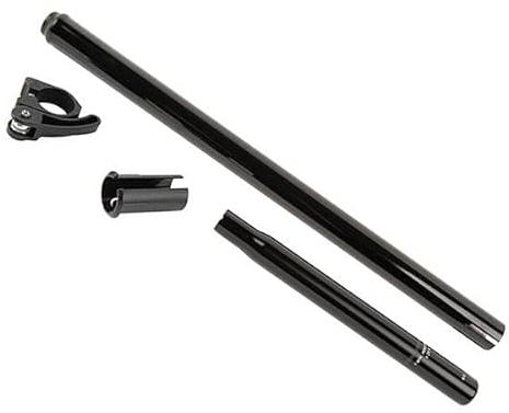 Brompton Sattelstütze – Stahl, Teleskop-Schnappbefestigung, Black Edition, Einheitsgröße