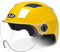 Erwachsene Motorradhalbhelme Sommer 3/4 Open Face Fahrradhelme Männer Frauen Leichter atmungsaktiver Roller Street Jet Cruiser ECE / DOT-zugelassener Helm,Lemon Yellow,One Size