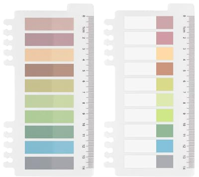 Ordinate Lot de 200 bandes adhésives : marqueurs autocollants, bandes de texte, notes adhésives, petits drapeaux, notes autocollantes