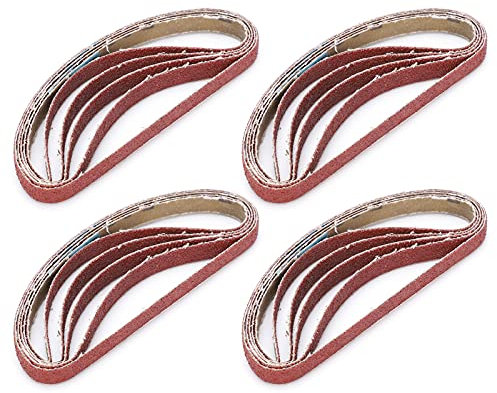 Striscia Abrasiva per Levigatura a Nastro di Carta Vetrata da 20 Pezzi per Levigatrice 330x10mm (100#)