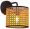 GUANSHAN Rattan Wandlampe Wabi-Sabi Stil Wandleuchten Fassung Korridor Wandbeleuchtung Kreative Dekorative Wandlampe für Wohnzimmer, Schlafzimmer, Restaurant