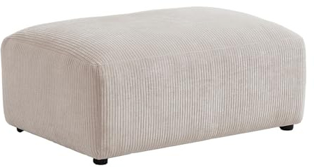 Vente-unique - Sitzhocker 1 Tirono - Samt - beige