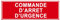 F114 - Commande d'arrêt d'urgence - Panneau et Signalisation Incendie - Dimensions au choix - Norme ISO 7010