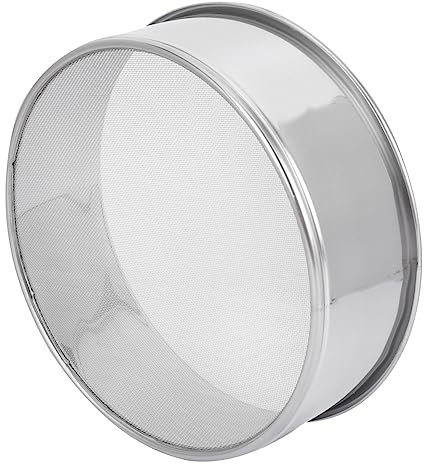 RORPOIR Stainless Steel Soil Sieve Round Mesh Sifter for Gardening Compact Manual Sieve for Filtering Sand and Stones in Home Planting