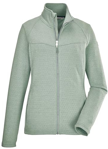 killtec Damen Stretchjacke mit Stehkragen/Fleecejacke KOS 102 WMN FLX JCKT, hell mint, 40, 39176-000