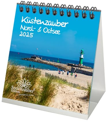 Küstenzauber Nord- und Ostsee Kalender für 2025 Format 10cm x 10cm Ürlaub Meer Küste - Seelenzauber
