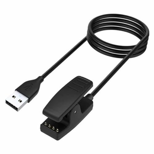 Visiodirect Chargeur câble USB Compatible pour Garmin Forerunner 35 35J 230 235 630 645 Music 735XT -Noir