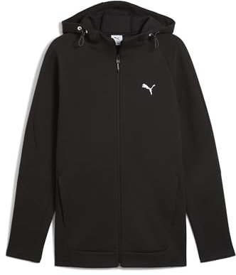 PUMA Herren EVOSTRIPE Full-Zip Hoodie DK Sweatjacken, PUMA Black, XXL
