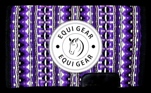 EQUIGEAR Horse Western Ranch Sottosella/Coperta da sella Western in lana neozelandese con imbottitura in lana con sensore Flex (personalizzazione disponibile) AS89 (34 x 36)