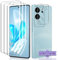 Teenrpov Schutzfolie für Vivo V29 5G Weich TPU [Nicht Panzerglas] Vivo V29 5G Schutzfolie 3 Stück, Kamera Panzer Schutz Glas 1 Stück, HD Klar Displayschutzfolie für Vivo V29 5G Panzerfolie