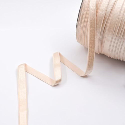 Generic Nine Looms Elastikband aus glänzendem Nylon, BH-Riemen, Schulterband, Unterwäsche, Dessous, DIY, Nähen, elastische Kordel zum Nähen von Bund und Hose, Taille (2 Jahre, hautfarben)