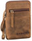 STILORD 'Indie' Brustbeutel Damen Herren Leder klein - Vintage Festival Tasche - Echtleder Brusttasche - Kleine Handytasche Aus Echt Leder, Farbe:vinto - braun