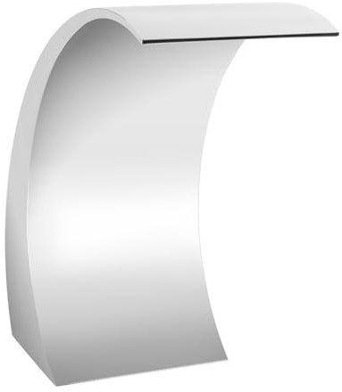 KANBCNG Wasserfall Pool Springbrunnen Edelstahl Wasservorhang Düse 60 * 30cm Schwimmbäder Landschaft Offener Auslauf Einteilige Struktur Wasserfall-Pool-Brunnen Garten Teich Fontäne Hof Wasserfontäne