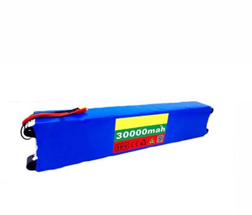 Batteria Per Bici Pieghevole Agli Ioni Di Litio 36V 30AH 10S3P Con 42V 2A Caricabatteria BMS Integrata Ideale Per Motori Bici Elettriche 100W-600W 36V30AH,XT60