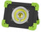 UNITEC Arbeitsstrahler mit Akku, 20 Watt, 1600 Lumen, 6500K Kaltweiß, IP44, schwarz-grün