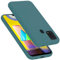Cadorabo Hülle kompatibel mit Samsung Galaxy M31 Hülle Silikon Handyhülle für Galaxy M31 Case aus flüssigem Silikon- Kratzfeste und stoßfeste dünne TPU Schutzhülle - Liquid GRÜN