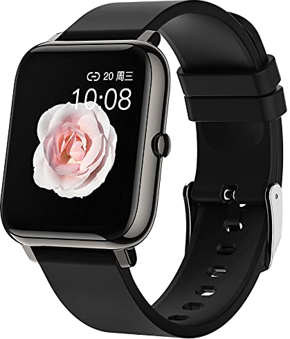 Kalorienzähler Armband Fitnessuhr Damen mit Whatsapp Funktion Schrittzähler Laufuhr Smartwatch mit personalisiertem Bildschirm Herren Fitness Tracker Pulsuhr Blutdruckmessung Sportuhr