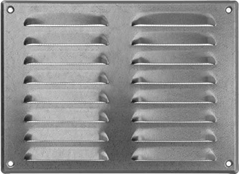 260x190mm Verzinkt Lüftungsgitter mit Insektenschutz - Gitter für Belüftung - Abluftgitter