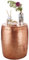 möbelando Beistelltisch 42x49x42cm Aluminium Kupfer Dekotisch orientalisch rund | Kleiner Hammerschlag Abstelltisch | Designer Ablagetisch Metall modern | Anstelltisch schmal