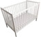 Bello24 - Kinderbett Babybett Bello Basic – Ökologisch und aus Massivholz 3 Fach höhenverstellbar inkl. Matratze mit DREI herausnehmbaren Latten 60 x 120 (Weiß)