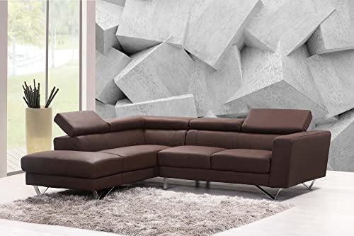 DIMEX LINE Non-Woven Photo Wallpaper Abstract Modern Concrete Stone 375 x 250 cm - Non-Woven Wallpaper, wall Mural, wall Art - Wallpaper for Living Room, Bedroom, Office, Kitchen