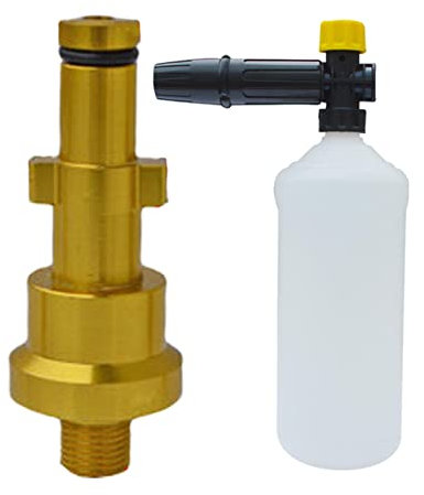 Rianpesn Pulverizador de Bomba de Espuma | Atomizador de presión de función Completa de 34 oz | Válvula de Seguridad del rociador de la Bomba de presión del césped de la Boquilla de la Espuma 4000PSI