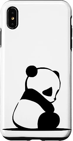 Panda Drawing White Case for iPhone XS Max