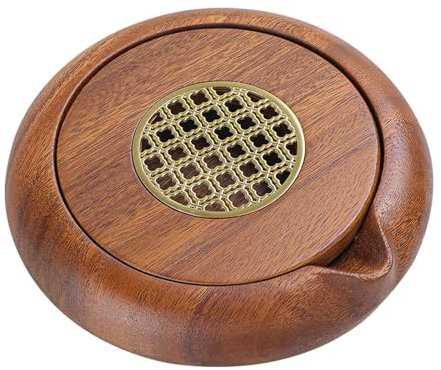 MagiDeal Plateau à thé Chinois Gongfu, Pot de Stockage d'eau, Petite Table, Sable Violet, décoratif pour la Maison et Le Bureau, Ornement Rond Polyvalent en