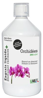 Engrais organique liquide pour orchidées. Concentré à diluer UAB. - 500 ml (250 litres de préparation)