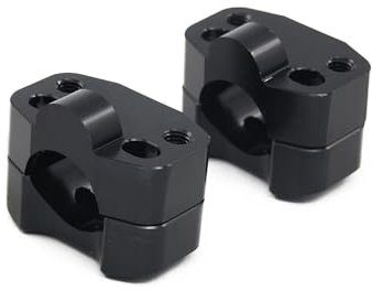 JFG RACING 1 par Elevadores Manillar Moto 28 mm,Abrazaderas de Manillar Elevadores Barra 28 mm para Motocicleta Pit Bike Dirt Bike ATV-Negro