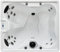 Outdoorwhirlpool Palermo inkl. Abdeckung 180x160x76 cm - 18 Massagedüsen, LED Beleuchtung, Whirlpool SPA für bis zu 4 Personen