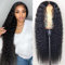 4x4 kinky curly Hd Lace Front Echthaar Perücke Schwarz Frauen Wig Human Hair Perücke Damen Echthaar Mit Babyhaar 180% Density Natural Black Color For Black Women 16 zoll