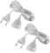 2 Pcs Prolunga Elettrica 5 Metri, Cavo di Prolunga Elettrico Trasparente con Spina, per Illuminazione LED e Uso Esterno, Connettore Euro, Alta Sicurezza e Durabilità