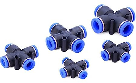 Schlauch, pneumatische Anschlussstücke, pneumatische Armaturen der Serie Luftrohrschlauch-Schnellkupplung, 4 mm, 6 mm, 8 mm, 10 mm, 12 mm, Kunststoffrohranschlüsse(10MM)