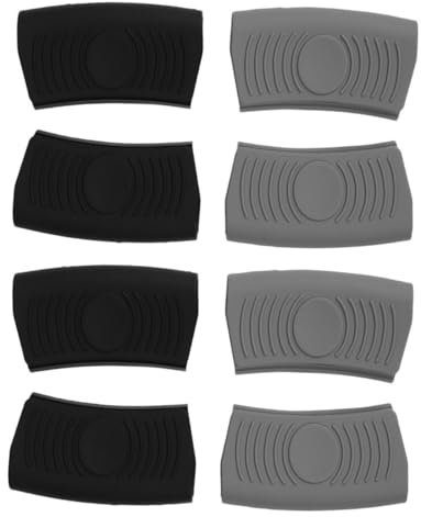 SHOWERORO 8pcs Silicone Pot Handle Gloves for Kitchen Cooking Hot Pot Holder Hot Pan Handle Cover Silicone Kitchen Tools Frying Pan Handle Cover Scald Grips