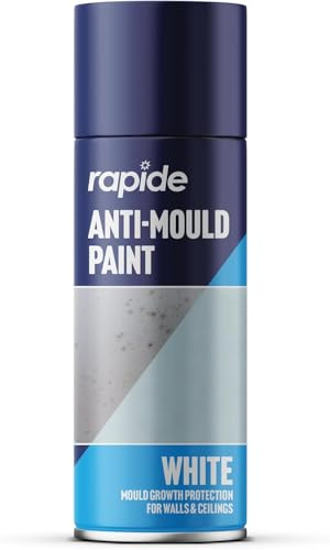 caprican Anti-Mould Spray White 400ml | Advanced Wall & Ceiling Protector | Prevents Mould & Mildew Re-growth | Quick Drying Matt Finish | Decorative Antimicrobial Barrier Paint - 2693