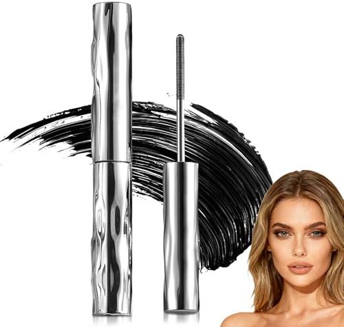 3D Curling Eyelash Iron, 2025 Neu Metal Mascara mit Metallbürste, Wasserfest Tubing Mascara Iron Eye Mas cara Volumengebende Mas-cara Wimperntusche Schnell Trocknend und Wischfest (1PC)
