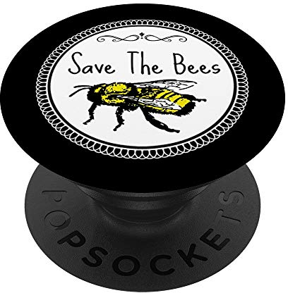 Save The Bees Bumblebee Gift Beekeeper Apiarist Bee Lover - PopSockets Ausziehbarer Sockel und Griff für Smartphones und Tablets