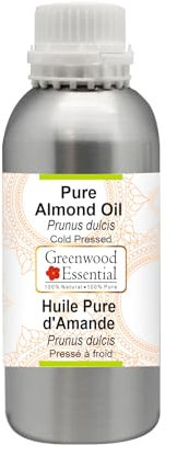 Greenwood Essential Naturreine Mandelöl (Prunus dulcis) Kaltgepresst 630ml (21 oz)