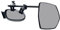 Milenco MIL-6613 Grand Aero Platinum Spiegel, Chrome
