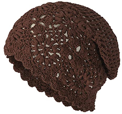 ZLYC Damen-Beanie, Braun, Einheitsgröße