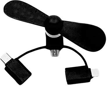 Yirepny Mini ventilatore USB portatile 3 in 1 180 girevole Cool Cooler Ventilatore per cellulare compatibile con 1112 ProXsMaxX 88 Plus 77 Plus 66 Plus e altri smartphone