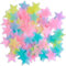 200 Stück Fluoreszierende Wandtattoos YUNYAN Leuchtsterne Wandaufkleber 3D Sternaufkleber Leuchtsticker Fluoreszierend mit Selbstklebend Sticker für Schlafzimmer Kinderzimmer Decke