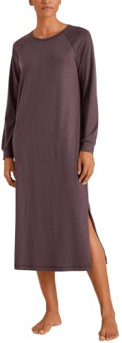CALIDA DEEPSLEEPWEAR Warming Langarm-Nachthemd Damen | Länge 120cm, wärmender Merino-TENCEL™ Mix
