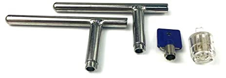 QiDAi Lot de 2 outils de crochetage de serrure tubulaire à levier solide pour armoire de classement, serrure de tiroir