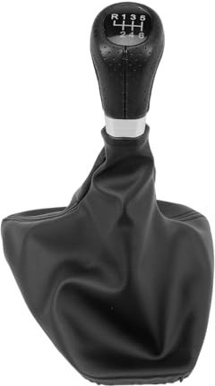 FanPaYY Schaltknauf + Schaltmanschette 6 Gang Schaltkopf Schalthebel für 3er E90 E91 E92 E93 2005-2013, schwarz